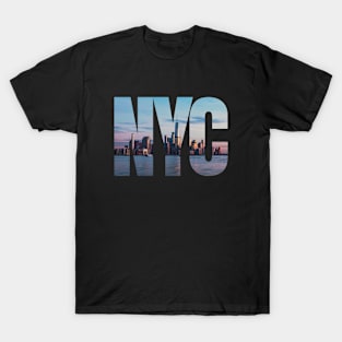 NYC Skyline photo - Tranquil New York City Skyline T-Shirt